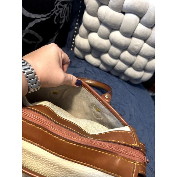Dooney and Bourke Vintage White and Tan - Picture 8 of 8